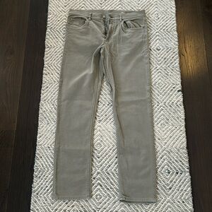 Faherty Stretch Terry 5-Pocket Pant, Faded Olive, 33